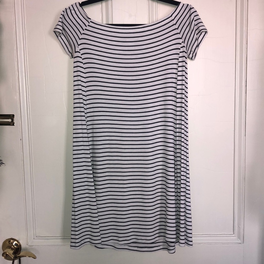 Old Navy Off The Shoulder Striped Dress